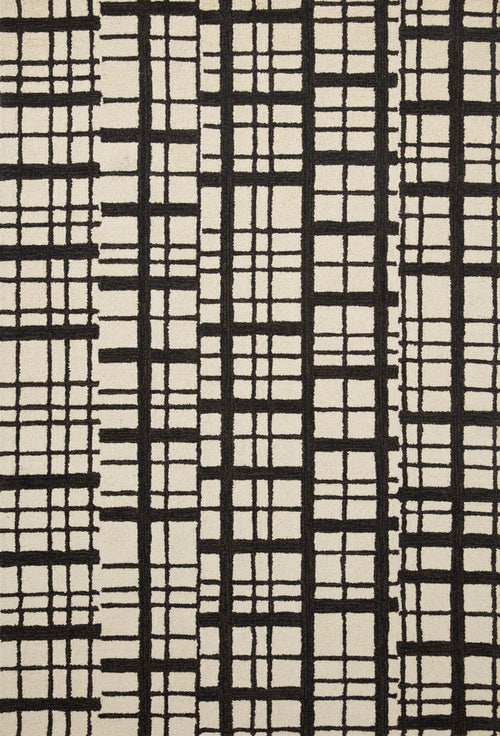The Rug Corner Chris Loves Julia x Loloi Chris Loves Julia - Polly Black / Ivory Area Rug