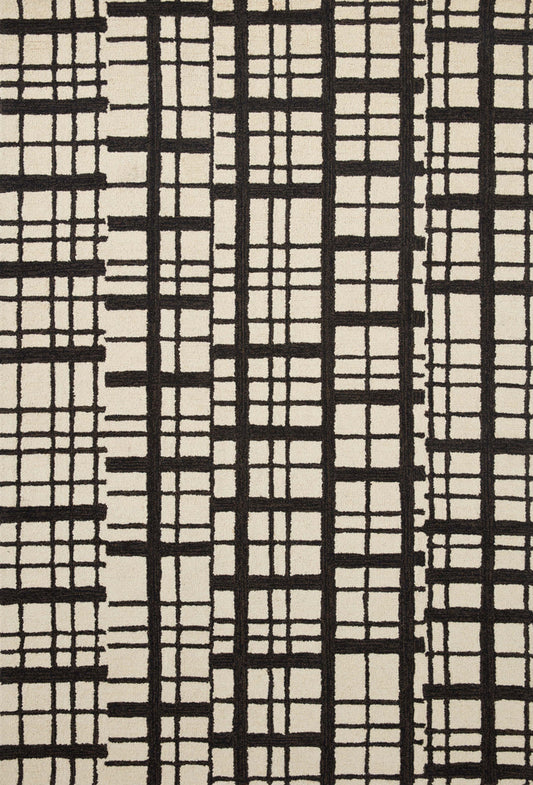 The Rug Corner Chris Loves Julia x Loloi Chris Loves Julia - Polly Black / Ivory Area Rug