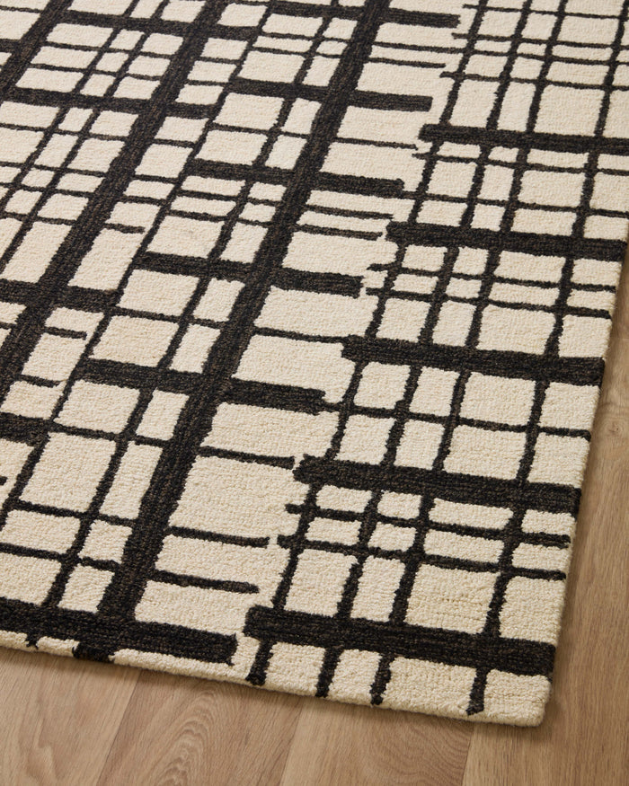The Rug Corner Chris Loves Julia x Loloi Chris Loves Julia - Polly Black / Ivory Area Rug