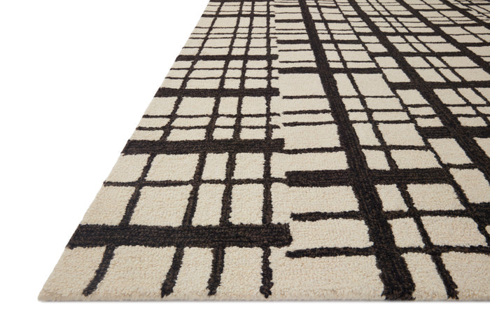 The Rug Corner Chris Loves Julia x Loloi Chris Loves Julia - Polly Black / Ivory Area Rug