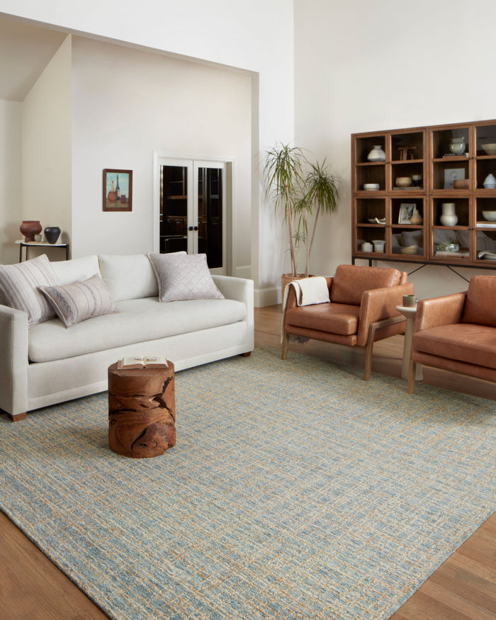 The Rug Corner Chris Loves Julia x Loloi Polly Blue / Sand