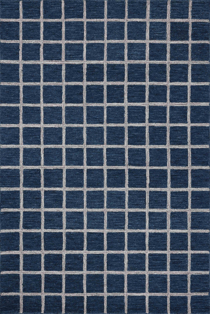 The Rug Corner Chris Loves Julia x Loloi Polly Navy / Silver