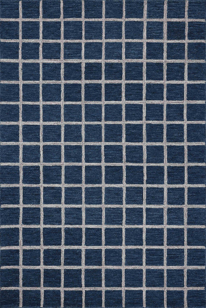 The Rug Corner Chris Loves Julia x Loloi Polly Navy / Silver