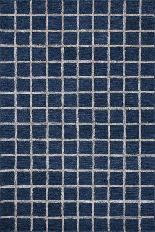 The Rug Corner Chris Loves Julia x Loloi Polly Navy / Silver