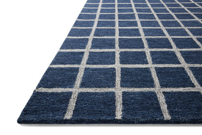 The Rug Corner Chris Loves Julia x Loloi Polly Navy / Silver