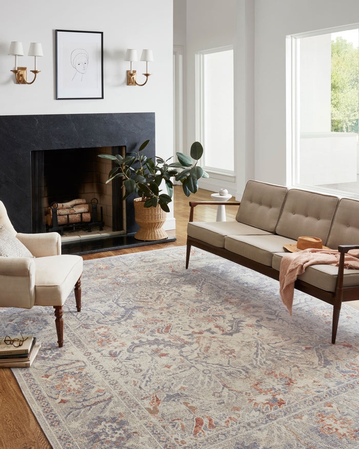 The Rug Corner Chris Loves Julia x Loloi Chris Loves Julia - Rosemarie Oatmeal / Lavender Area Rug