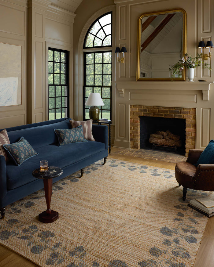 The Rug Corner Chris Loves Julia x Loloi Chris Loves Julia - Rue Natural / Denim Area Rug