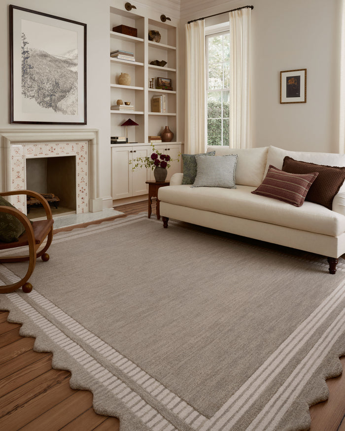 The Rug Corner Chris Loves Julia x Loloi Chris Loves Julia - Scottie Fog / Ivory Area Rug