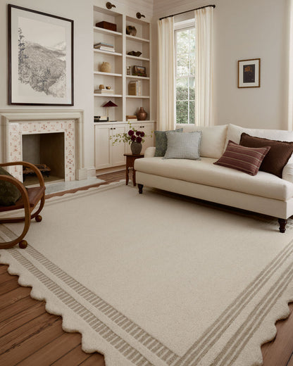 The Rug Corner Chris Loves Julia x Loloi Chris Loves Julia - Scottie Ivory / Grey Area Rug
