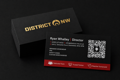Double Sided (Square Corners) - 450gsmSilk Matt Lamination Double Sided (Single Sided Gold Foil)