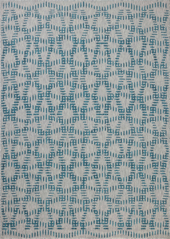The Rug Corner Loloi II Easton Fog / Teal