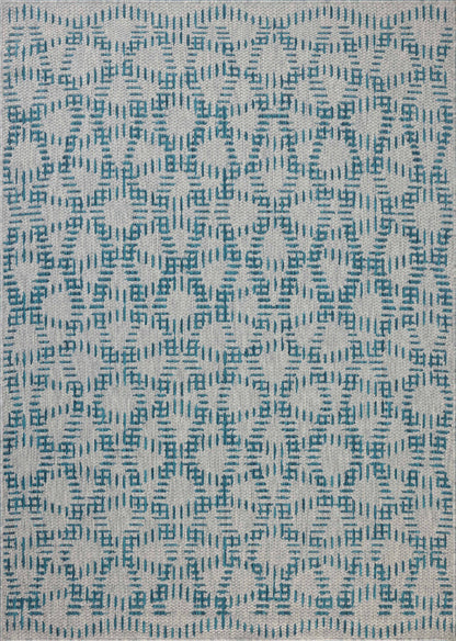 The Rug Corner Loloi II Easton Fog / Teal