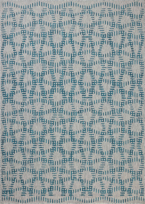 The Rug Corner Loloi II Easton Fog / Teal