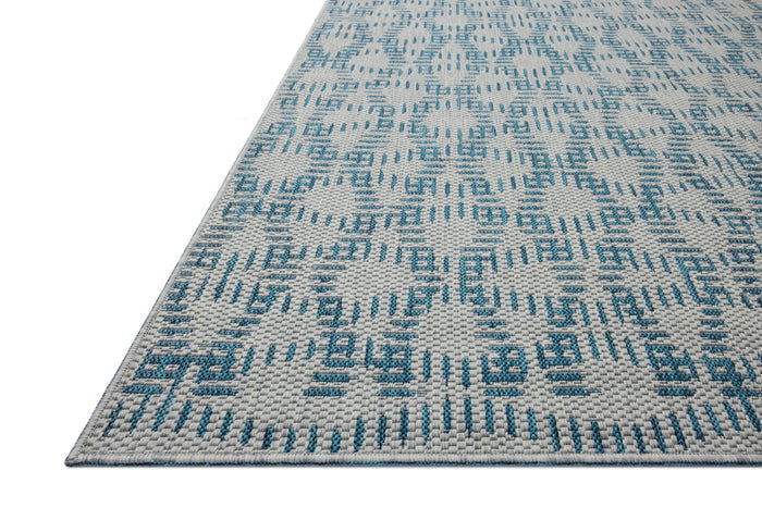 The Rug Corner Loloi II Easton Fog / Teal