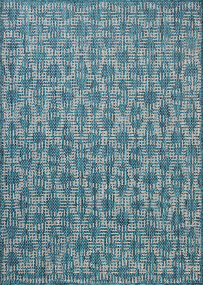 The Rug Corner Loloi II Easton Fog / Teal