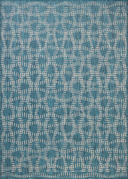 The Rug Corner Loloi II Easton Fog / Teal