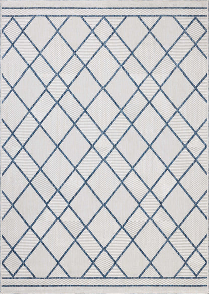 The Rug Corner Loloi II Easton Ivory / Denim