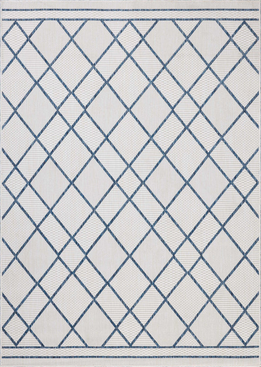 The Rug Corner Loloi II Easton Ivory / Denim