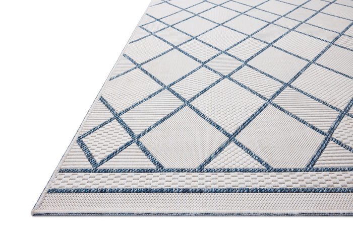 The Rug Corner Loloi II Easton Ivory / Denim