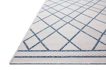 The Rug Corner Loloi II Easton Ivory / Denim