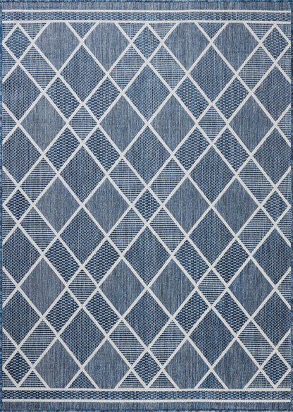 The Rug Corner Loloi II Easton Ivory / Denim