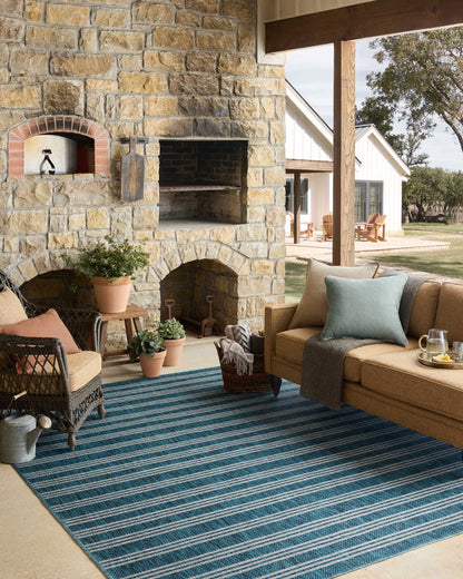 The Rug Corner Loloi II Easton Teal / Fog