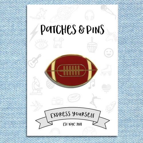 Football Enamel Pin