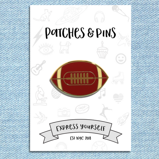 Football Enamel Pin