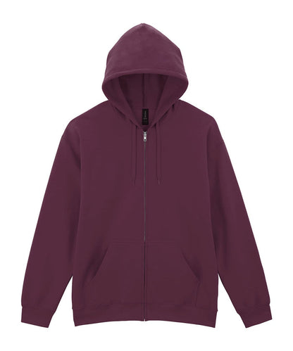 GD068 Softstyle™ Midweight Fleece Adult Full-Zip Hooded Sweatshirt
