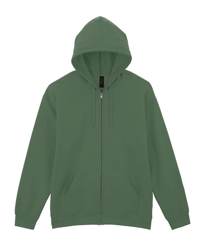 GD068 Softstyle™ Midweight Fleece Adult Full-Zip Hooded Sweatshirt