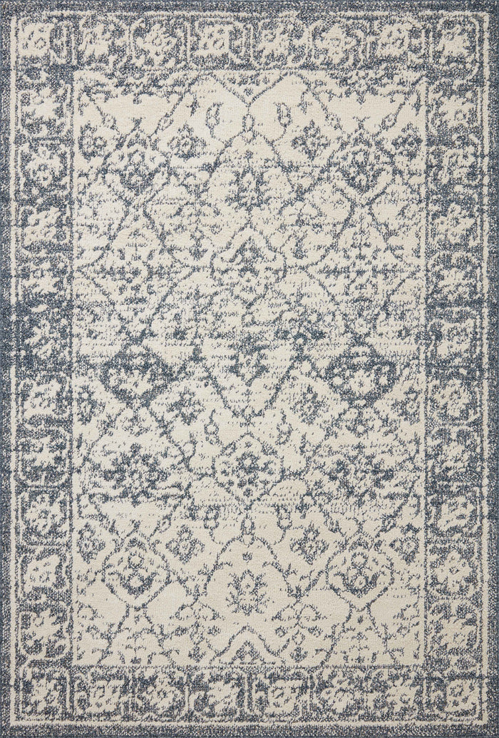 The Rug Corner Magnolia Home by Joanna Gaines x Loloi Gigi Ivory / Blue