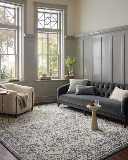The Rug Corner Magnolia Home by Joanna Gaines x Loloi Gigi Ivory / Blue