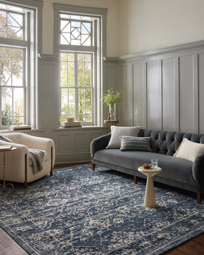 The Rug Corner Magnolia Home by Joanna Gaines x Loloi Gigi Navy / Stone