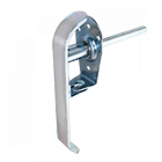 Handle 073-SS Brushed Stainless Padlocking Handle