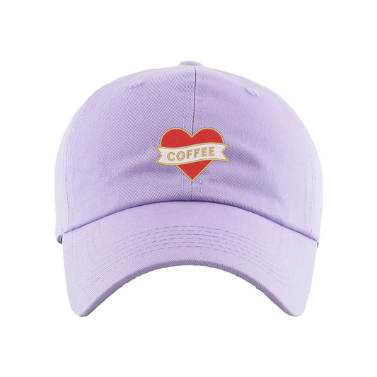 Heart Coffee Dad Hat