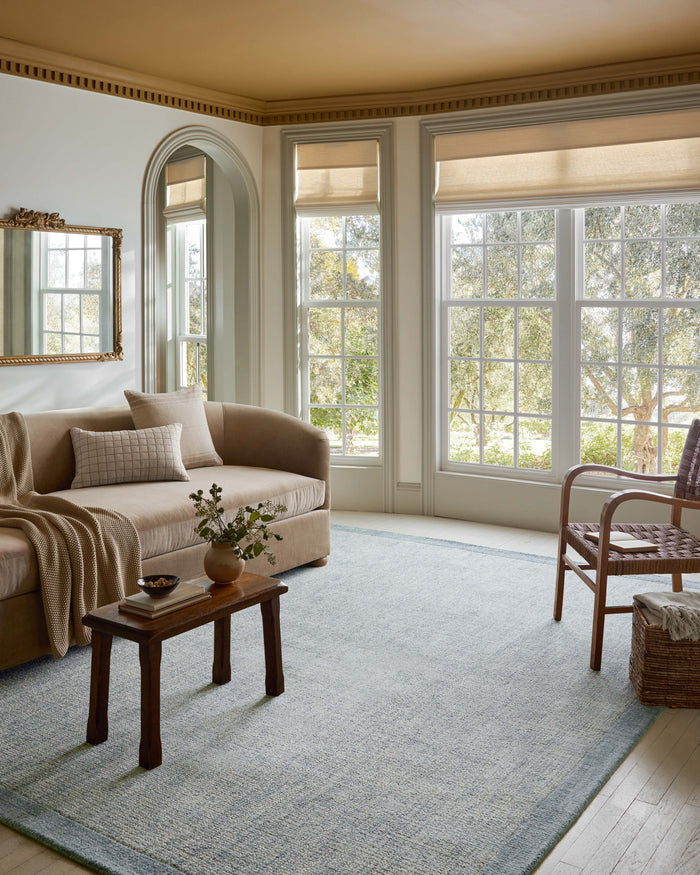 The Rug Corner Magnolia Home by Joanna Gaines x Loloi Henley Ivory / Blue