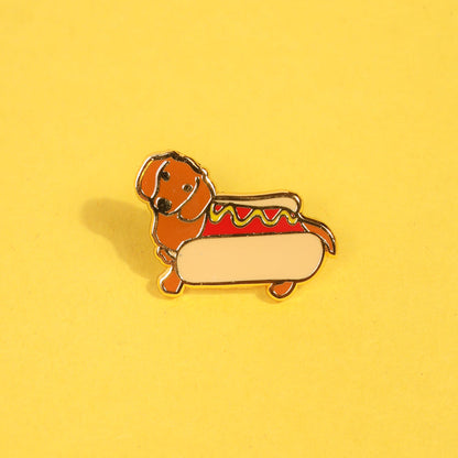Hotdog Enamel Pin