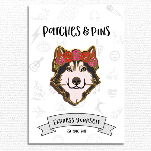 Husky Enamel Pin
