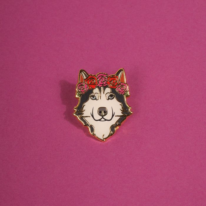 Husky Enamel Pin