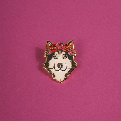 Husky Enamel Pin