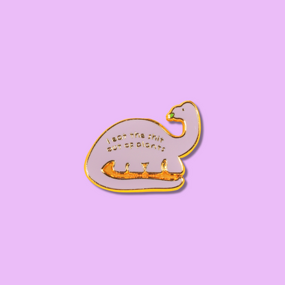 I Eat The Shit Out Of Plants Enamel Pin