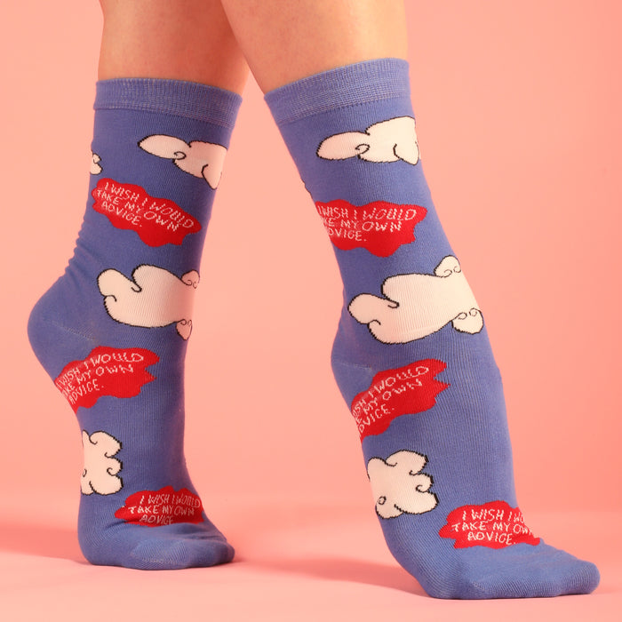 I wish I Would Take Own Advice Women's Socks