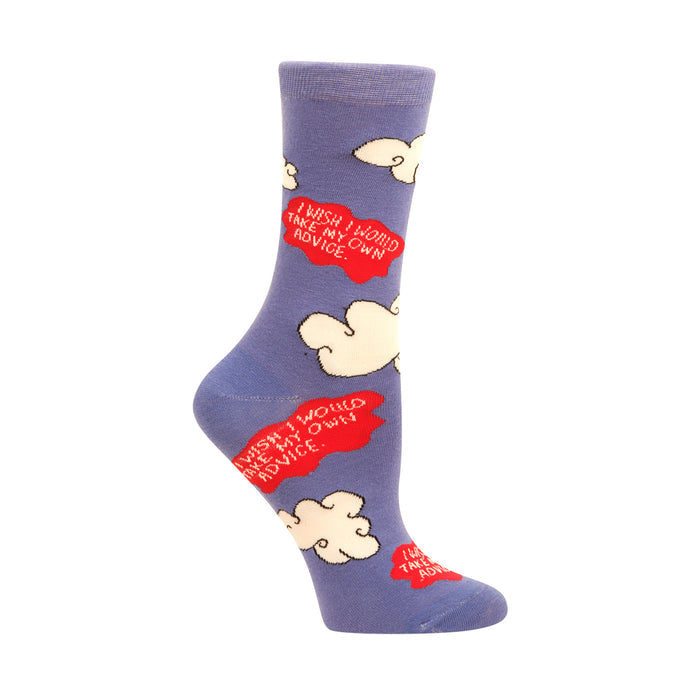I wish I Would Take Own Advice Women's Socks