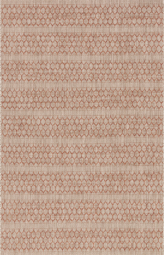 The Rug Corner Loloi Isle Beige / Rust