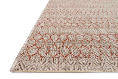 The Rug Corner Loloi Isle Beige / Rust