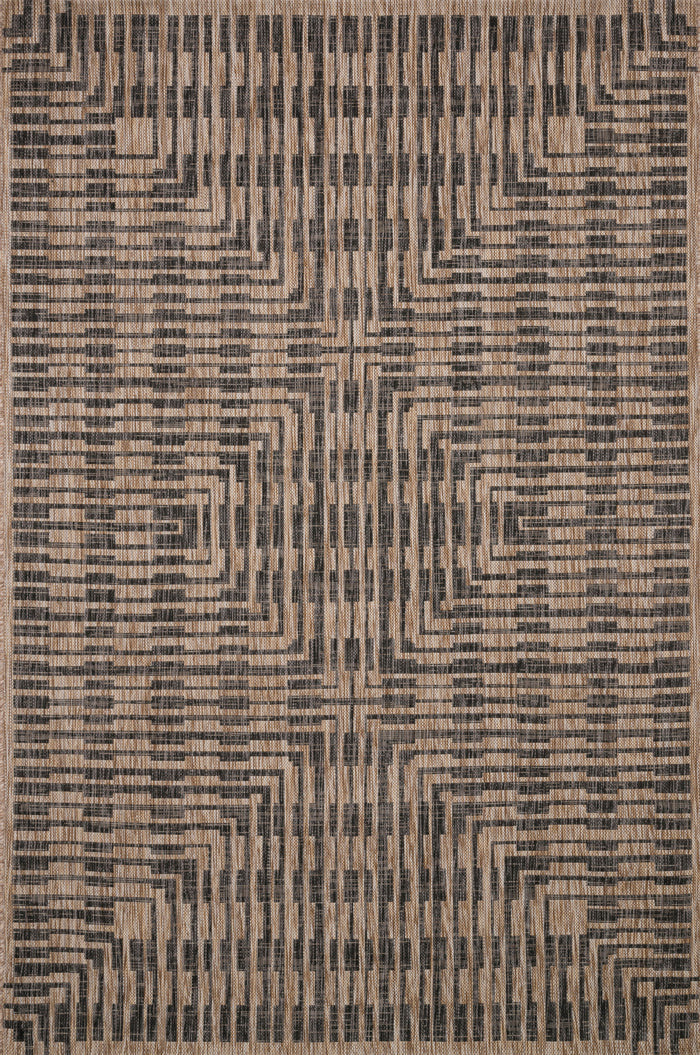 The Rug Corner Loloi Isle Brown / Black
