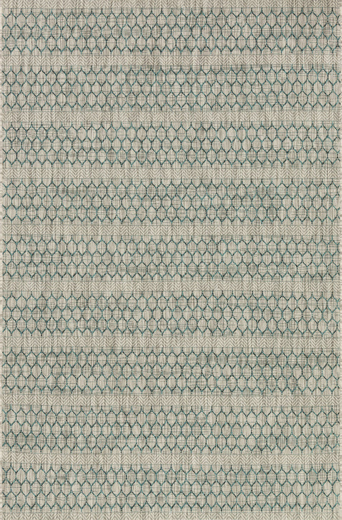 The Rug Corner Loloi Isle Grey / Teal