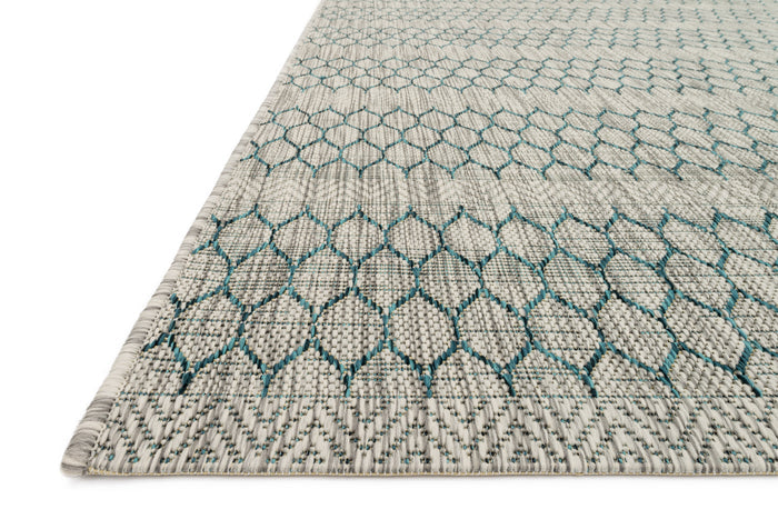 The Rug Corner Loloi Isle Grey / Teal