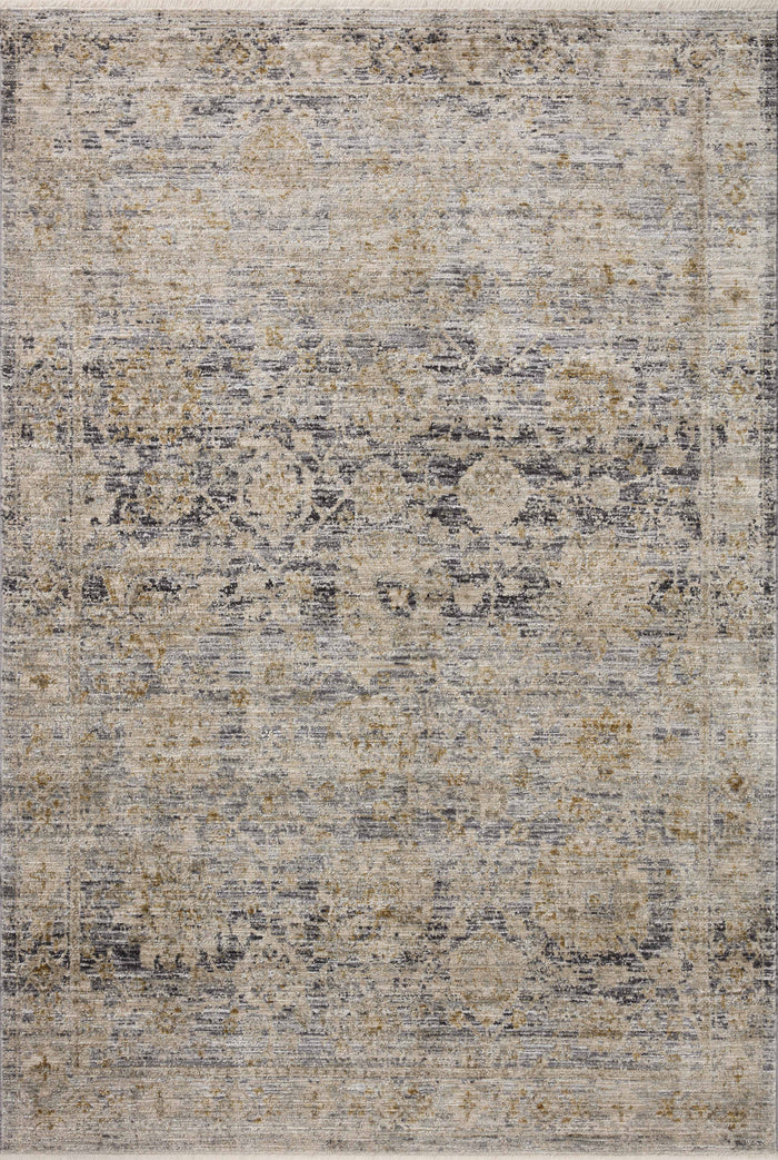 The Rug Corner Jean Stoffer x Loloi Katherine Charcoal / Gold