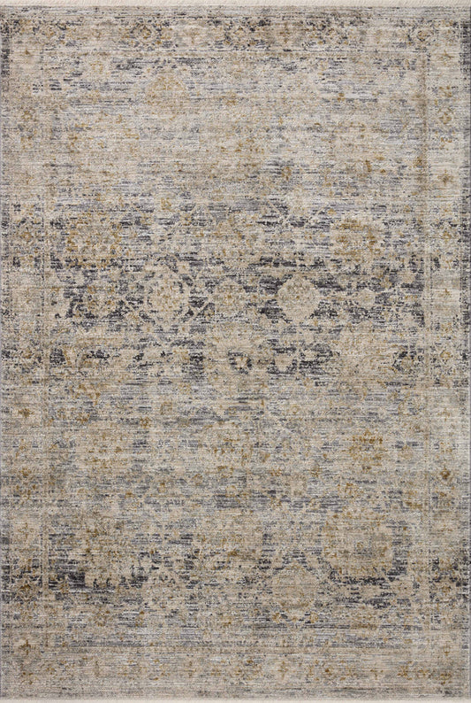 The Rug Corner Jean Stoffer x Loloi Katherine Charcoal / Gold